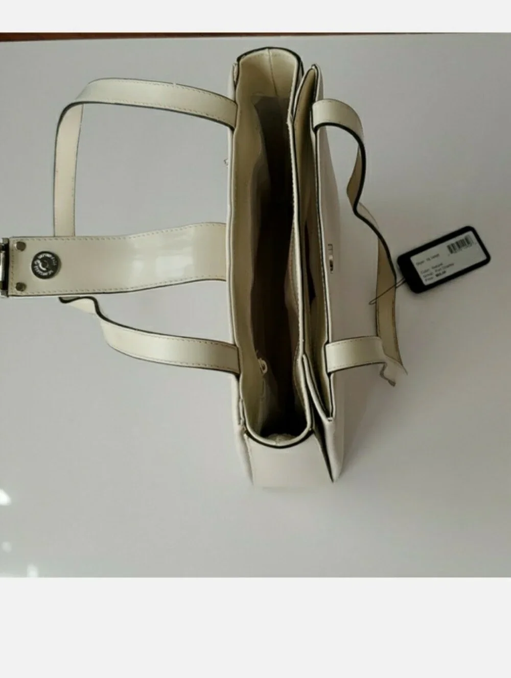 Guess Vintage Y2K Creamy Off White Shoulder Bag Purse - Picture 4 of 10